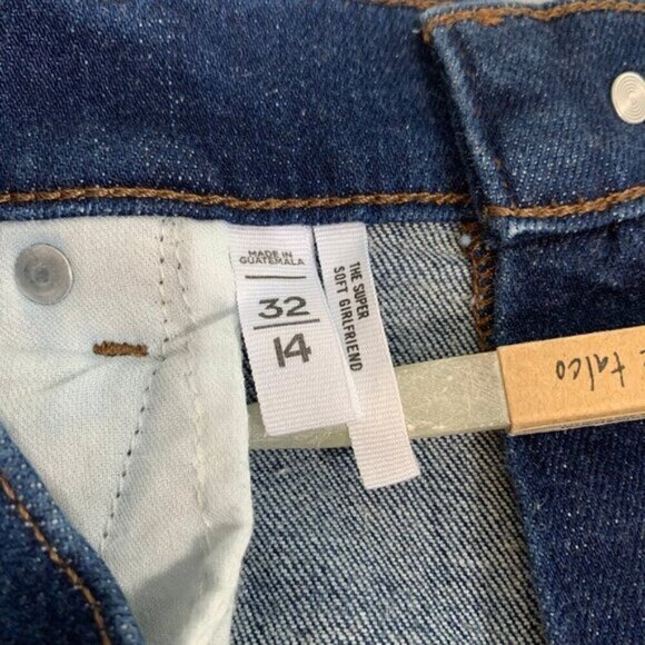 LOFT the super soft girlfriend straight leg stretch casual denim jeans - Picture 7 of 11